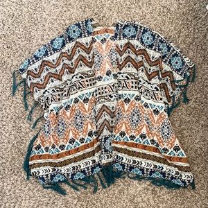 3/$15 Fringe Kimono- S/M